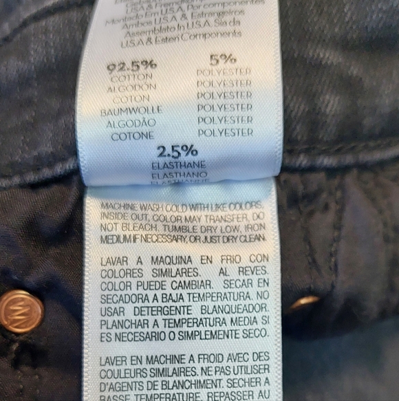 MOTHER High Waisted Ryder Ankle Jean "I’m Not Guilty" Black Wash, Size 28 - Picture 11 of 12